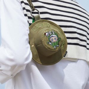 Labubu Mini Hat Bag – Cactus Design | Fall In Wild Serie | Gedurfd Botanisch Accessoire