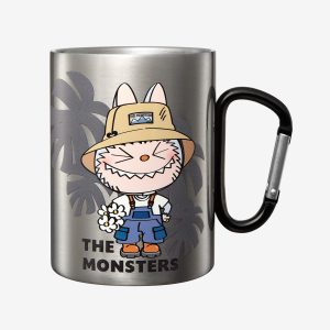 Labubu Garden Bucket Mug – Fall In Wild Serie | RVS Design Mok met Karabijnhaak