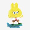Labubu × SpongeBob Surfing Figurine – Exclusieve Oceaan Collectie