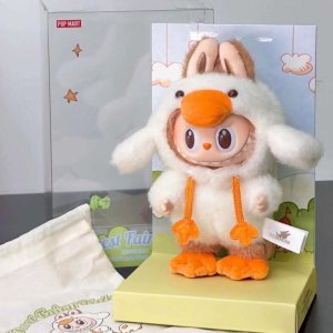 Labubu Forest Fairy Tale Witte Eend – Kawaii Knuffel Collectie