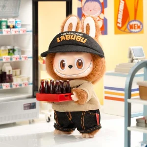 Labubu Wacky Mart – Bruine Kawaii Knuffel Supermarkt Editie