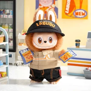 Labubu Wacky Mart – Bruine Kawaii Knuffel Supermarkt Editie