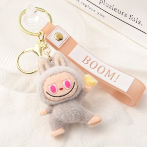 Labubu Sleutelhanger Kawaii – Pluche Accessoire met BOOM! Hoofdband