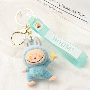 Labubu Sleutelhanger Kawaii – Pluche Accessoire met BOOM! Hoofdband