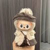 Labubu Koninklijke Winterjas Outfit – Kroon Bijenraat Editie met Warme Broek en Pluche Tas