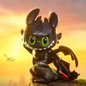 Chimuelo Verzamelfiguur – Zwarte Kawaii Draak uit Hoe Tem Je een Draak