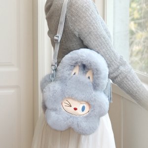 Blauwe Kawaii Pluche Tas – Zachte en Schattige Konijntje Rugzak