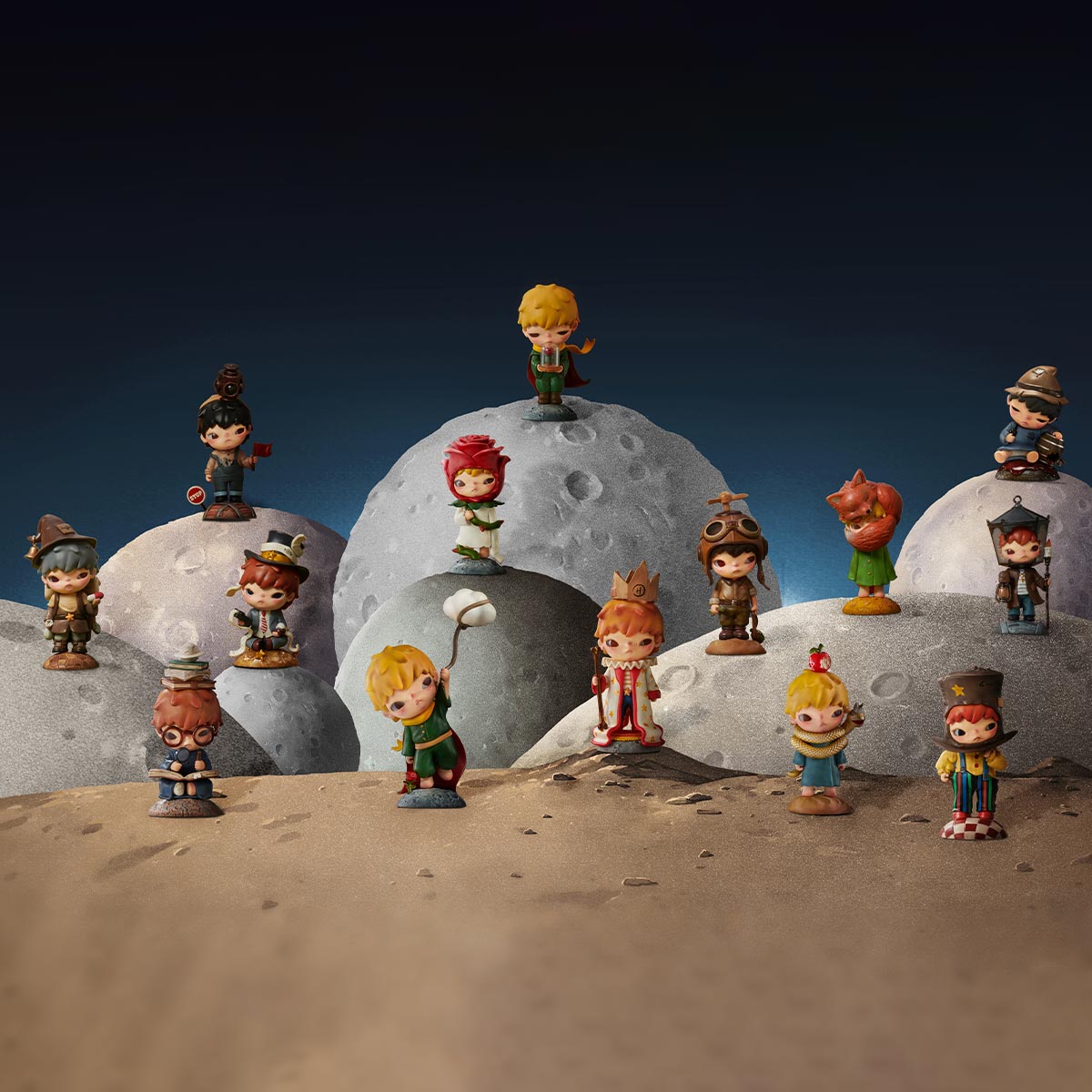Hirono × Le Petit Prince Series Figuren | Designer Art Toys Blind Box Collectie - Afbeelding 3