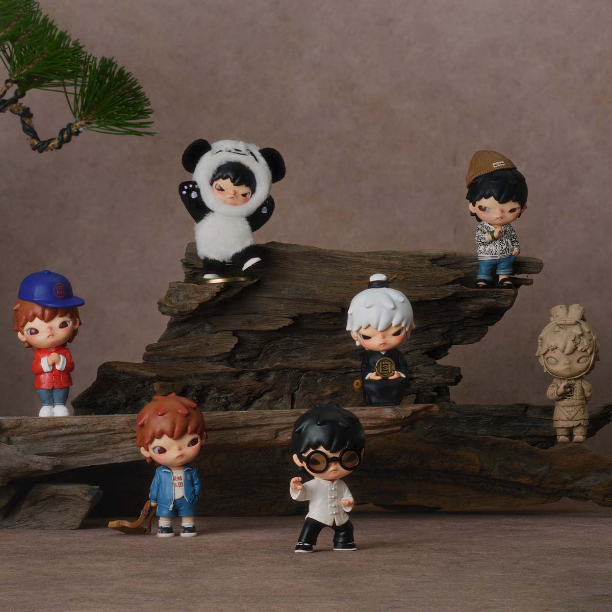 Hirono × CLOT Series Figuren | Designer Art Toys Blind Box Collectie 8 cm - Afbeelding 3