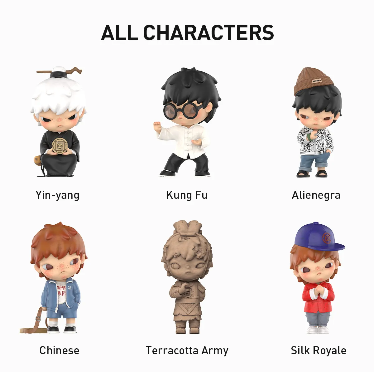 Hirono × CLOT Series Figuren | Designer Art Toys Blind Box Collectie 8 cm - Afbeelding 9