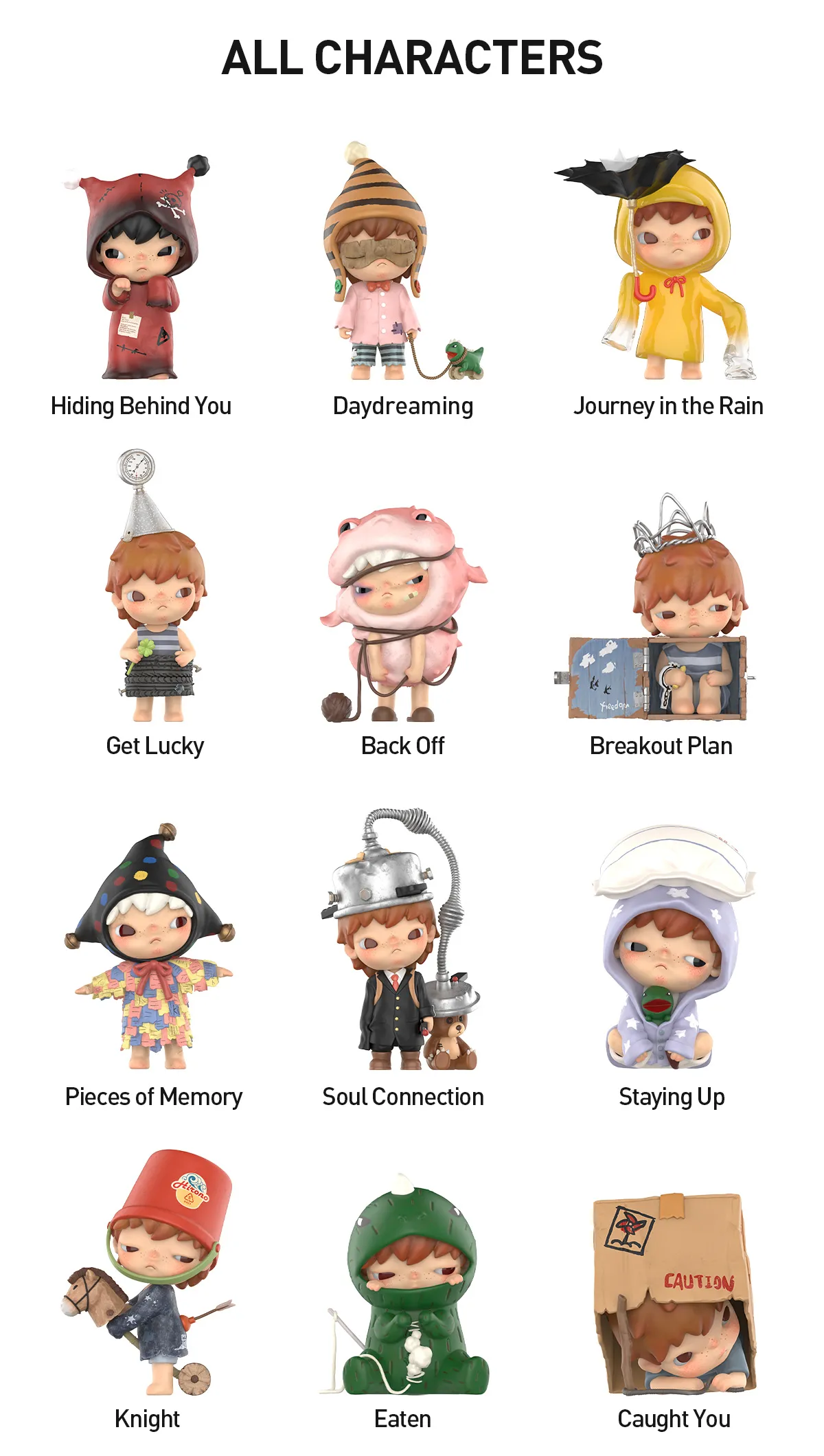 Hirono Echo Series Figuren | Designer Art Toys Blind Box Collectie - Afbeelding 16