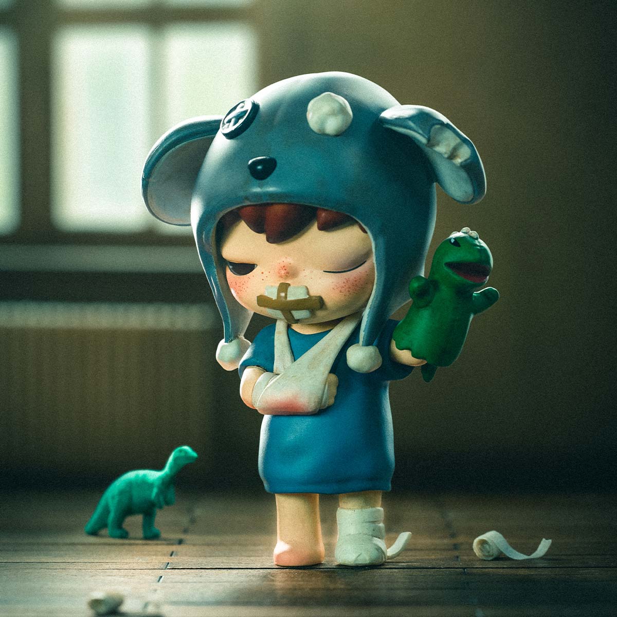 Hirono Mime Series Figuren | Designer Art Toys Blind Box Collectie - Afbeelding 5